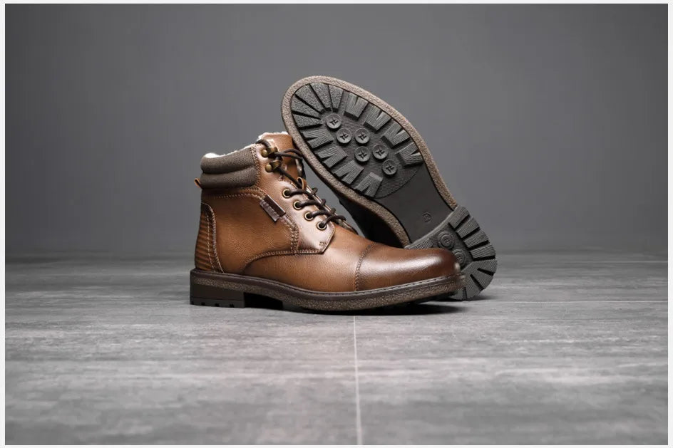 Men’s Winter Fur-Lined Ankle Boots