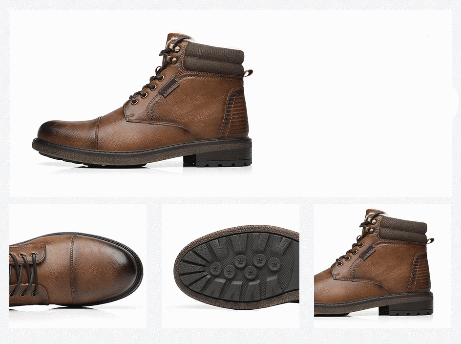 Men’s Winter Fur-Lined Ankle Boots