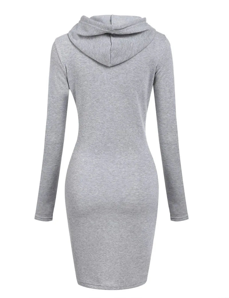 Elegant Women Hooded Dresses