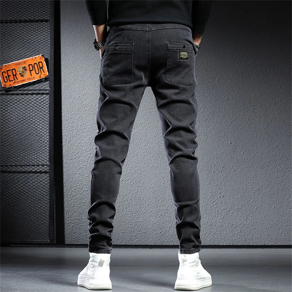 Men's Streetwear Denim Jogger Pants