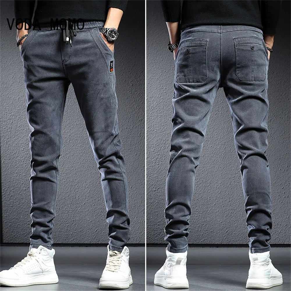 Men's Streetwear Denim Jogger Pants