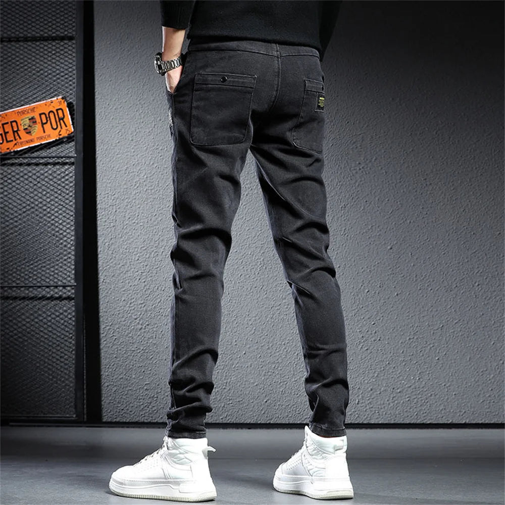 Men's Streetwear Denim Jogger Pants