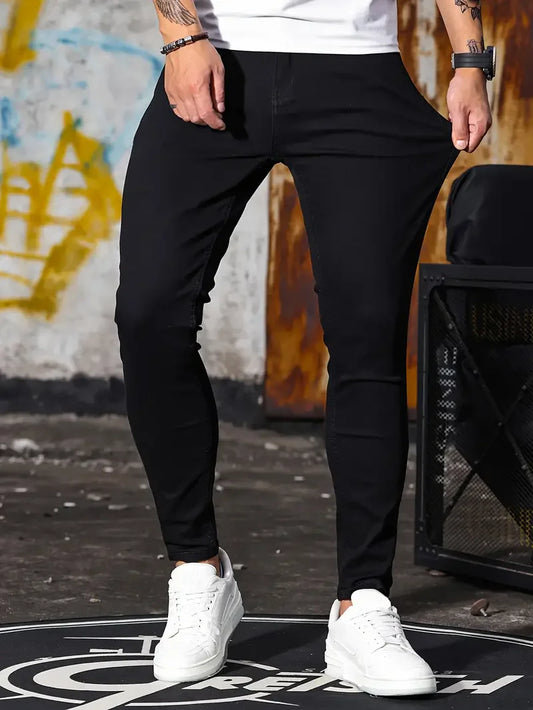 Men's Retro Fashion Stretch Skinny Jeans