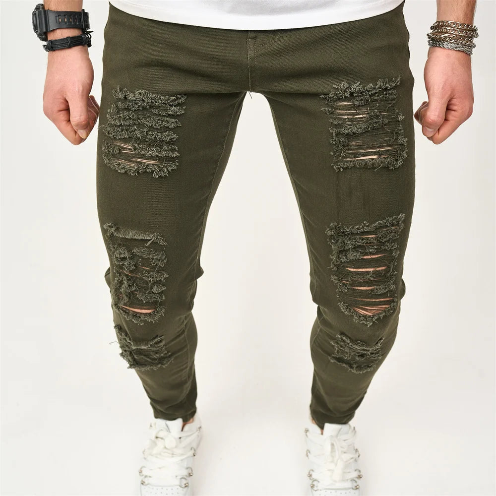 Men's Street Style Skinny Jeans