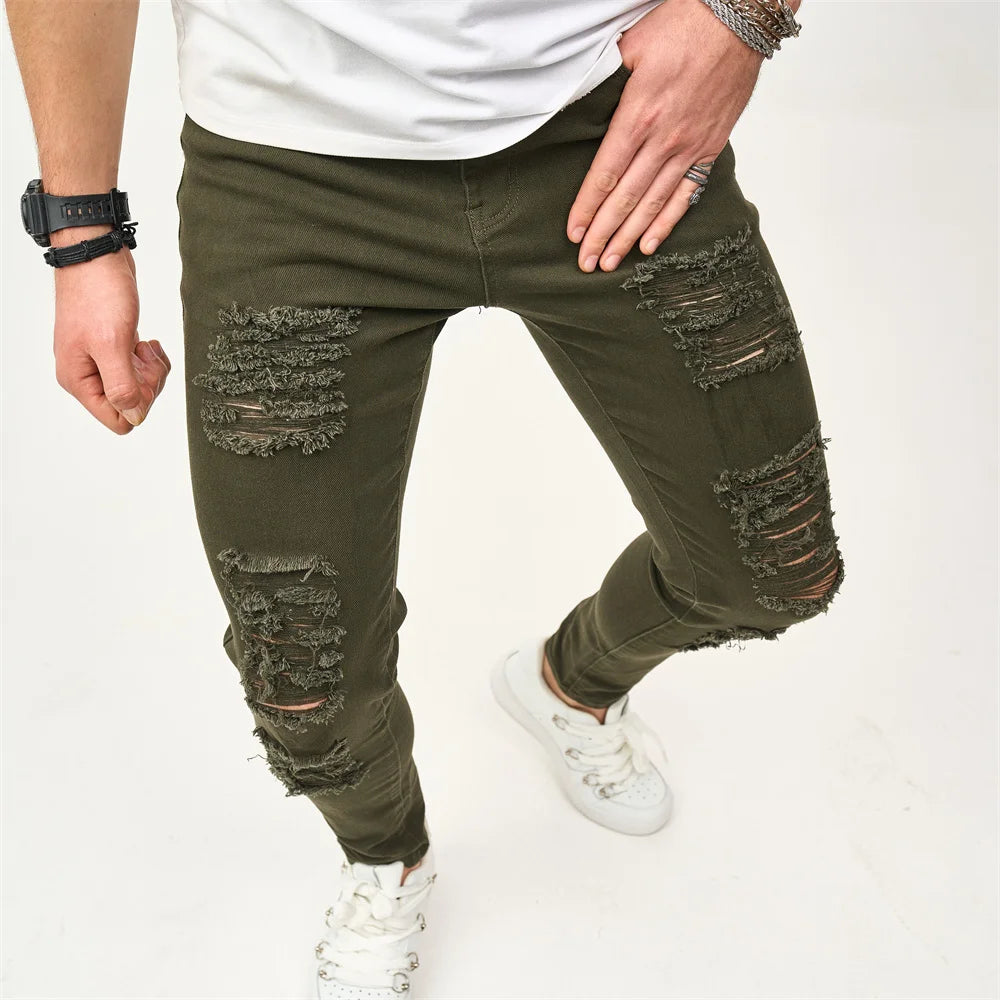 Men's Street Style Skinny Jeans