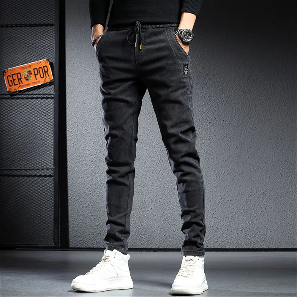 Men's Streetwear Denim Jogger Pants