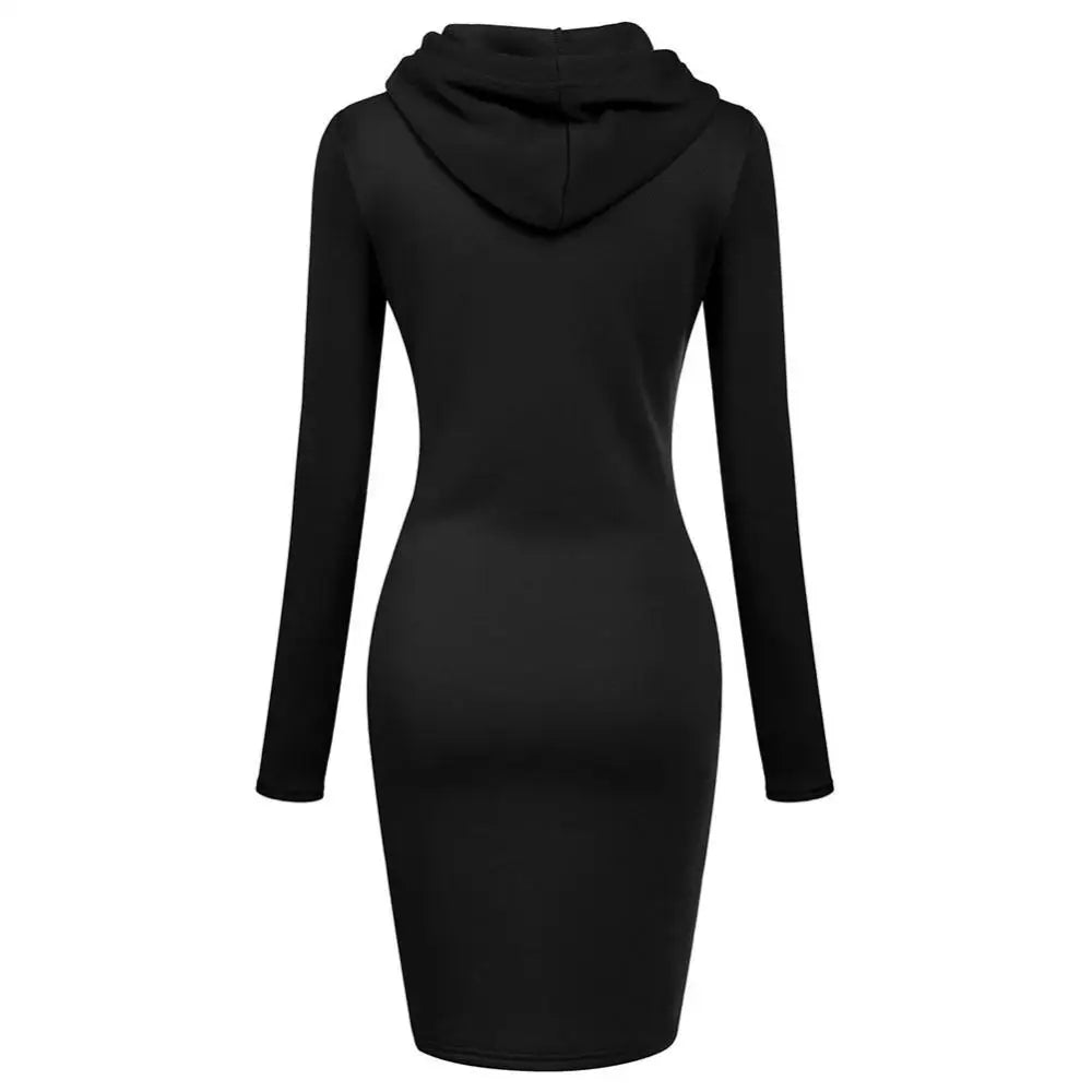 Elegant Women Hooded Dresses