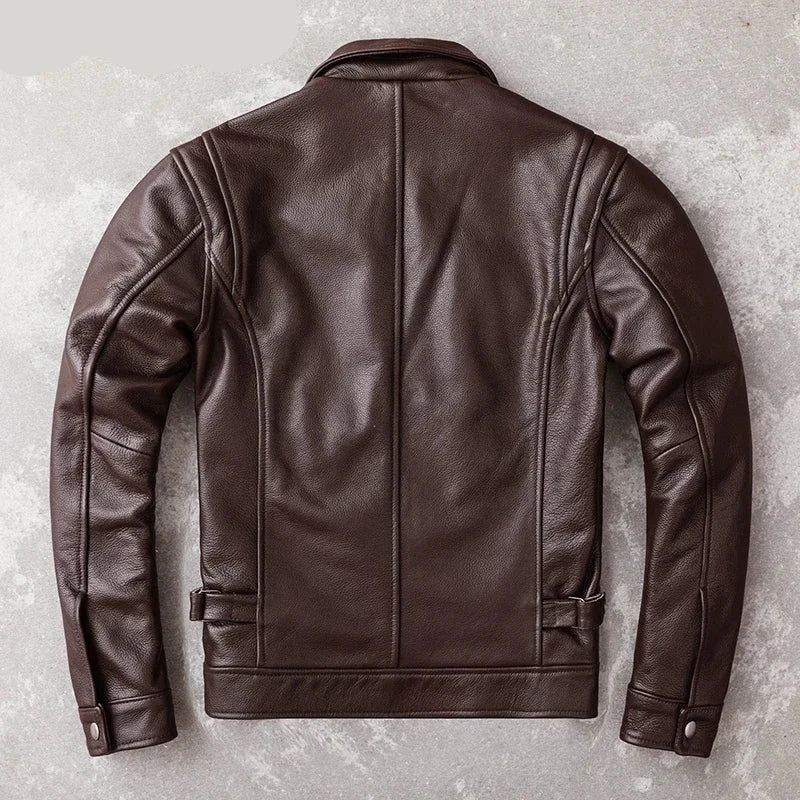 Men's Genuine Cowhide Leather Jacket