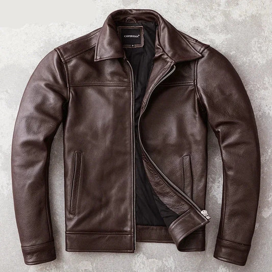 Men's Genuine Cowhide Leather Jacket