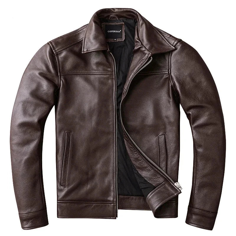 Men's Genuine Cowhide Leather Jacket