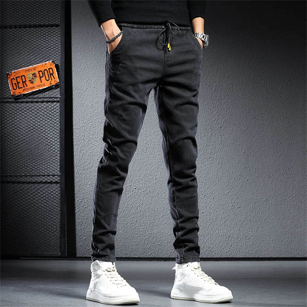 Men's Streetwear Denim Jogger Pants